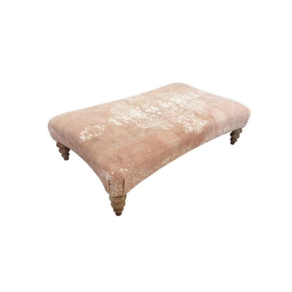 Jacaranda Curved Stool - Plain - Fabric 2