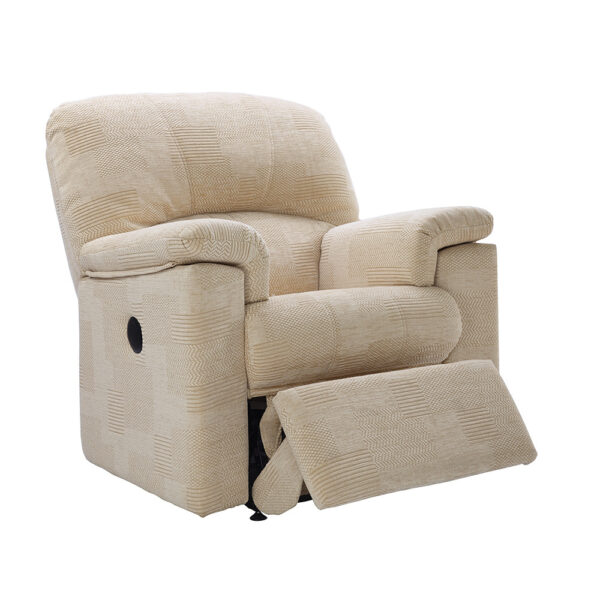 Chloe Soft Small Electric Recliner Chair - Fabric A