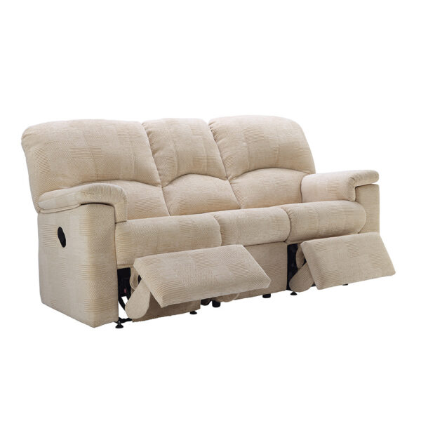 Chloe Soft 3 Seater Electric Recliner DBL - Fabric A