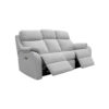Kingsbury Leather 3 Seater Manual Recliner DBL - Leather H