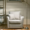 Hawthorne Upholstered Swivel Chair - Fibre - Leather L50