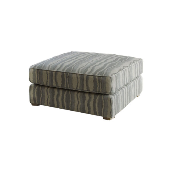 Footstools Upholstered Extra Large Stool - Self Piped - Fibre - Leather L50