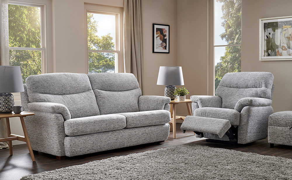 Orwell 2 Seater Double Power Recliner  - Fabric