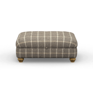 Footstools Square Buttoned Storage Footstool - Fabric D