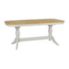 Salcombe Dining Double Extending Pedestal Table - 180-230