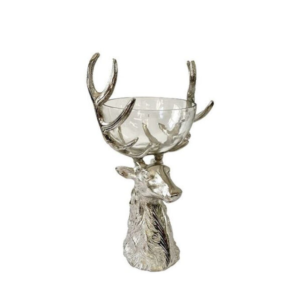 Extra Small Glass Bowl / Nibbles Bowl With Stag Stand
