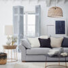 Miller Upholstered Medium Sofa - Self Piped - Fibre - Fabric A