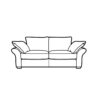 Miller Upholstered Small Sofa - Self Piped - Fibre - Fabric A