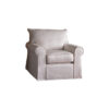 Lavinia Slip Cover Chair - Self Piped - Foam - Fabric A