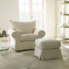 Lavinia Slip Cover Large Sofa - Self Piped - Foam - Fabric A