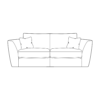 Henderson Upholstered Medium Sofa - Self Piped - Fibre - Fabric A