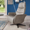 Azure Easy Swing 8951 Small Recliner Chair with 3-Motors Lift and Rise - Wooden Base with Stainless Steel Ring - F13