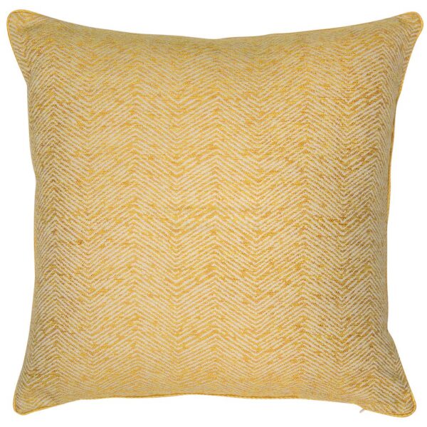 Ripple Mustard Cushion