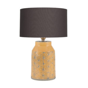 Assisi Mustard Etch Detail Table Lamp