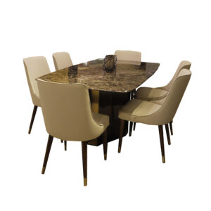 180cm Dining Table & 6 Chairs