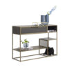 City Console Table - 35x110cm with 1 Drawer, 2 Niches