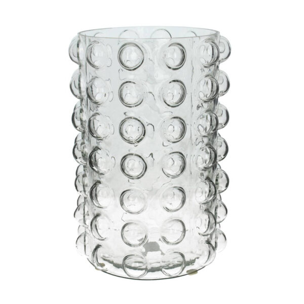 Bobble Clear Glass Candle Holder Large