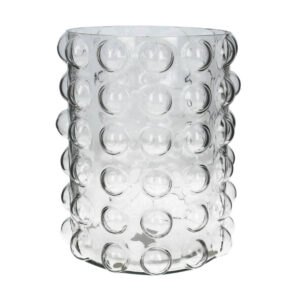 Bobble Clear Glass Candle Holder Medium