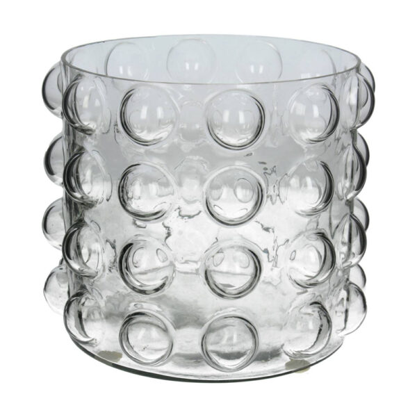 Bobble Clear Glass Candle Holder Small