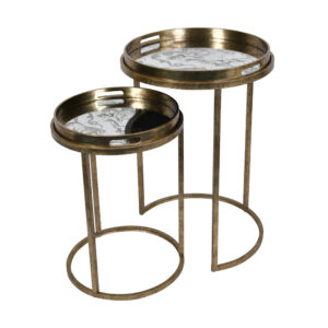 Constellation Map Set of Two Side Tables
