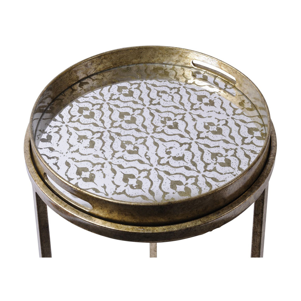 Gold tray 2024 side table