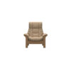 Windsor High Back Chair - Paloma Beige with Oak Wood