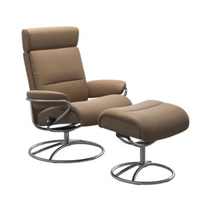 Tokyo Chair with Adjustable Headrest & Footstool - Star - Fabric 