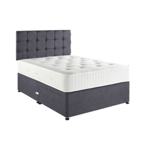 Oxford Platform Top Divan with Headboard - No Drawers - 90cm