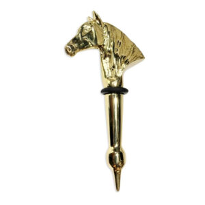 Horse Head Bottle Stopper - Gold