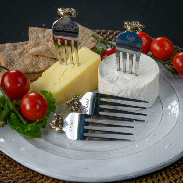 Set of 4 Bee Cheese Markers