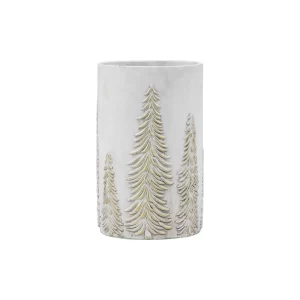 Forest Vase White / Gold