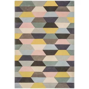 Funk Rug 120x170cm 04 Honeycomb Pastel