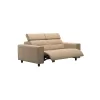 Emily Steel Trim 2 Seater Sofa with 2 Power - Batick