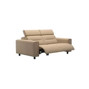 Emily Steel Trim 2 Seater Sofa with 2 Power - Batick
