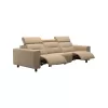 Emily Steel Trim 3 Seater Sofa with 2 Power - Batick