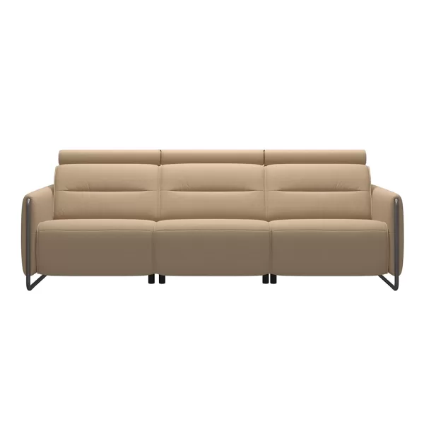 Emily Steel Trim 3 Seater Sofa - Batick