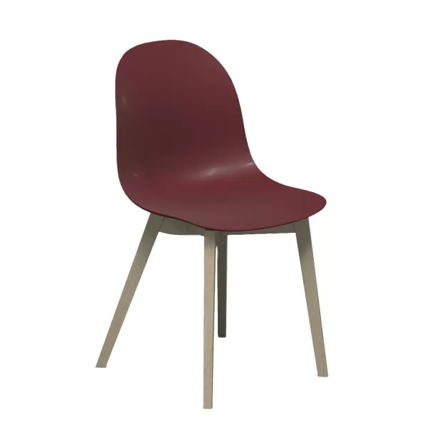 Academy Chair with Beech Frame and Polypropylene Seat