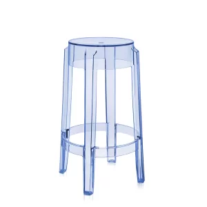 Charles Ghost Stool - High - Transparent