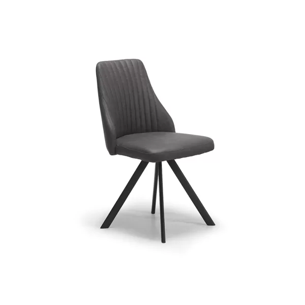 Austin Side Swivel Chair - Dark Grey