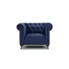 Amelia Chesterfield Chair - Fabric: Heritage Velvet Navy Blue