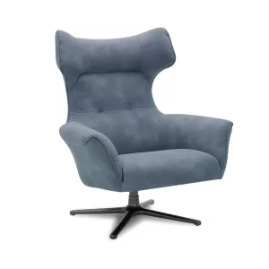 Monza Swivel Chair - Fabric: Blue (CU9108-5-UK)