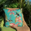 Hummingbird Blue Outdoor Cushion
