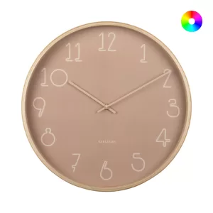 Accessories Sencillo Wall Clock - Faded Pink