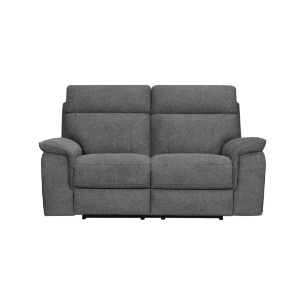 2 Seater Sofa Double Power Recliner - Fabric