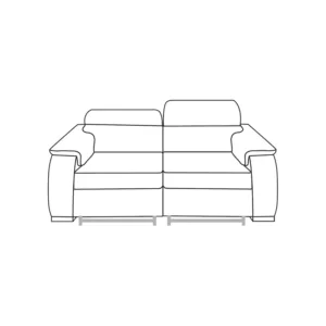 Loveseat 2 Recliners (207) - CAT 30