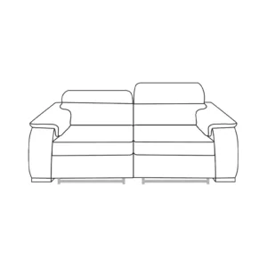 Sofa 2 Recliners (207) - CAT 30