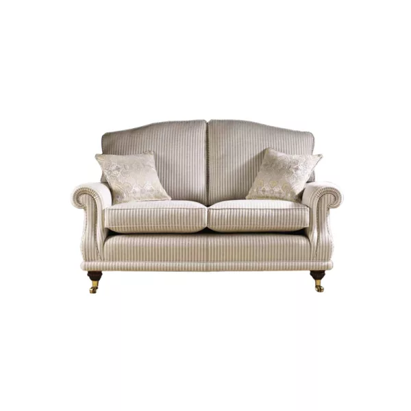2 Seater High Arm Sofa - Fabric E