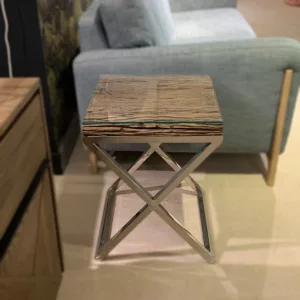 Kensington End Table with Glass Top