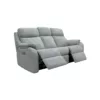 3 Seater Manual Recliner DBL - Fabric W