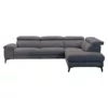 3 Seater Sofa with Electric Recliner and RHF Chaise - Fabric